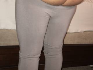 love when she wears a black thong under her practically see through grey leggings. Its safe to say she gets a few looks at the grocery store haha.