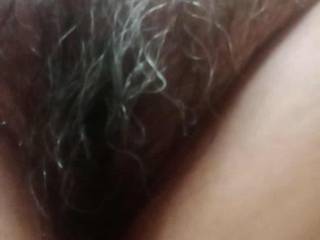 My 70 year young unshaved pussy..