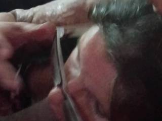 Had my little cum slut Sondra drop by and suck me off after I love the fact that I have my girls available to me when I want my cock sucked