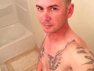 Getting ready to get cleaned up. Ladies, who wants to give me a hand?
