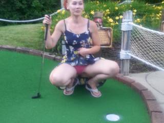 playing some mini golf