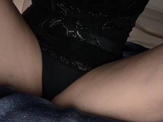 Love my panties pulled aside and feel a big cock