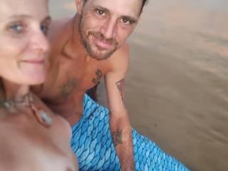 Now here is us at the creek