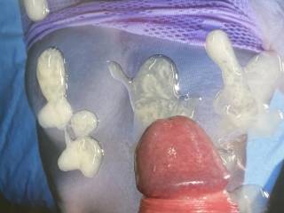 Maybe you can find your sexy boobs and hard nipples under this mess...