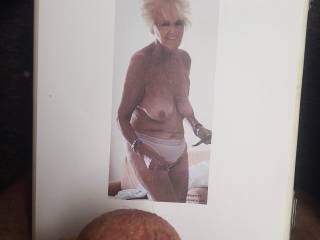 Me showing off my balls for lovely mature woman that asked to see them on a photo of  her