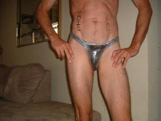 My new silver thong!