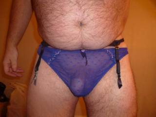 This has cock, blue panties and sudpenders, someone must want to fuck my arse!!!!
