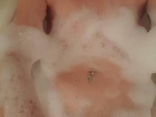 Washing that Shaved Pussy...