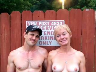 Me and my friend Jackie in her backyard