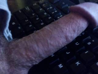dick on keyboard