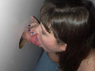 Ohhhhh one of my biggest fantasies to be sucked off by a hot, sexy woman in a gloryhole...beautiful!!