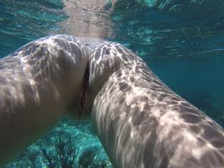 Don't you love following her while snorkeling naked?