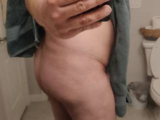 Feeling sexy after shower.