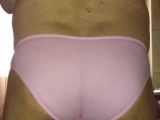 Pink panties tighten my shapely ass!
