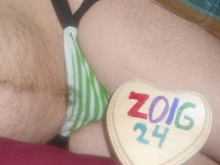 My green undie as I am on my side as I come to life in bed.  Camera used, Z50.