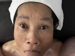 Before going out to celebrate Dia De Los Muertos (Day of the Dead) Sunday morning