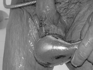 Spraying my Cock & Balls with H0T Water