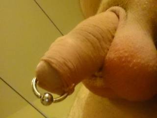 Just out of the bath, freshly shaved dick and balls, ready for sucking!
