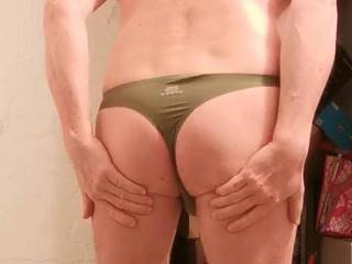 A rear view from my new thong