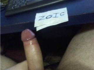 A picture of my Dick with Zoig paper