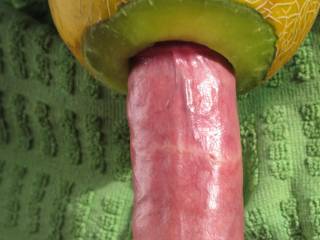 Cummin in a juicy melon hole, fruit fucking! I\'d prefer girls but it\'s a great natural vacuum sensation!