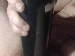 Having some fun with my toy cause I\'m single and don\'t want to go out and be a slut...