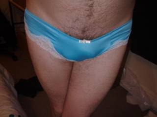 panties feel nice don't they you have a nice bulge for them to