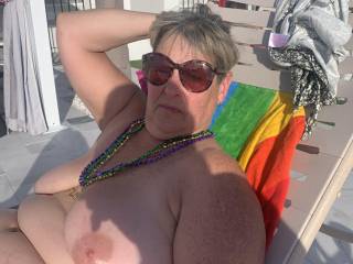 Just hanging out at the resort.