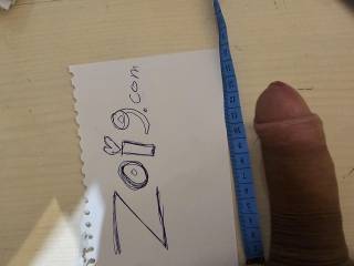 Measuring my Flaccid soft cock with Zoig.Com sign to become genuine member