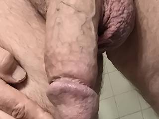 Semi hard cock