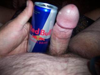 As you can see, I'm as thick as a Red Bull can. Is that thick enough for you?
