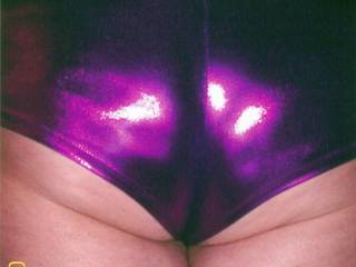 me in my shiny booty shorts