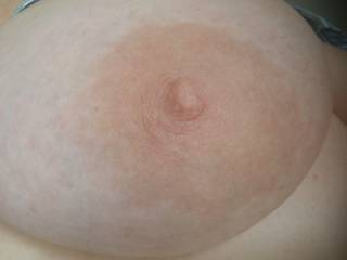 An erect nipple