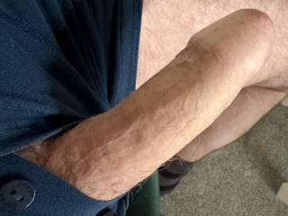 My cock in my pants waiting to be sucked