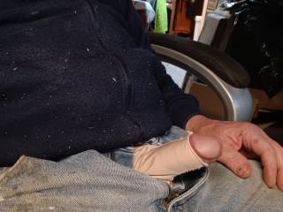 Playing in undies in my jeans