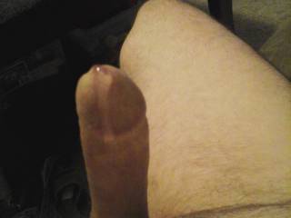 Hard, oozing precum, playing on zoig this morning.