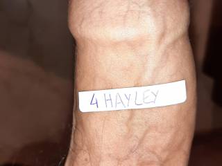 Hayley ask me for a Pic...