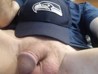 Showing of my Seahawks hat