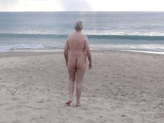 Bare ass at the nude beach