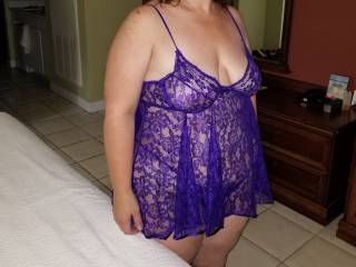 wife decided to put some lingerie on at the hotel