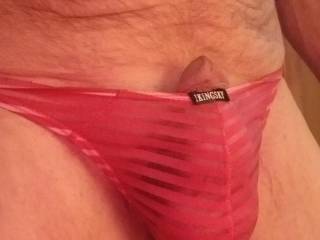 My dick escaping my panties