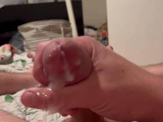 Shooting huge load with a toy in my ass