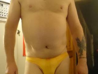 Yellow thongs
