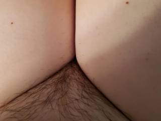 Here is a shy photo of my hairy pussy