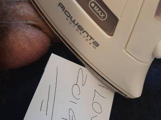 Ironing my nuts, balls, Livingstone Zoig.com