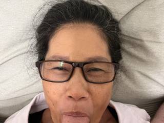 Sucking before facial