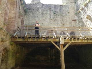 We visited Ludlow Castle today, nice place to get the boobs out.