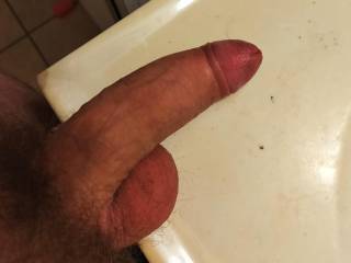 A pic my man sent me of his pre game cock!