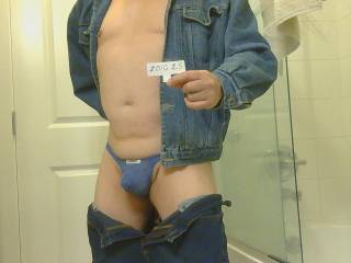 full blue jeans outfit