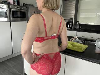 My 56 year old wifey in her new set